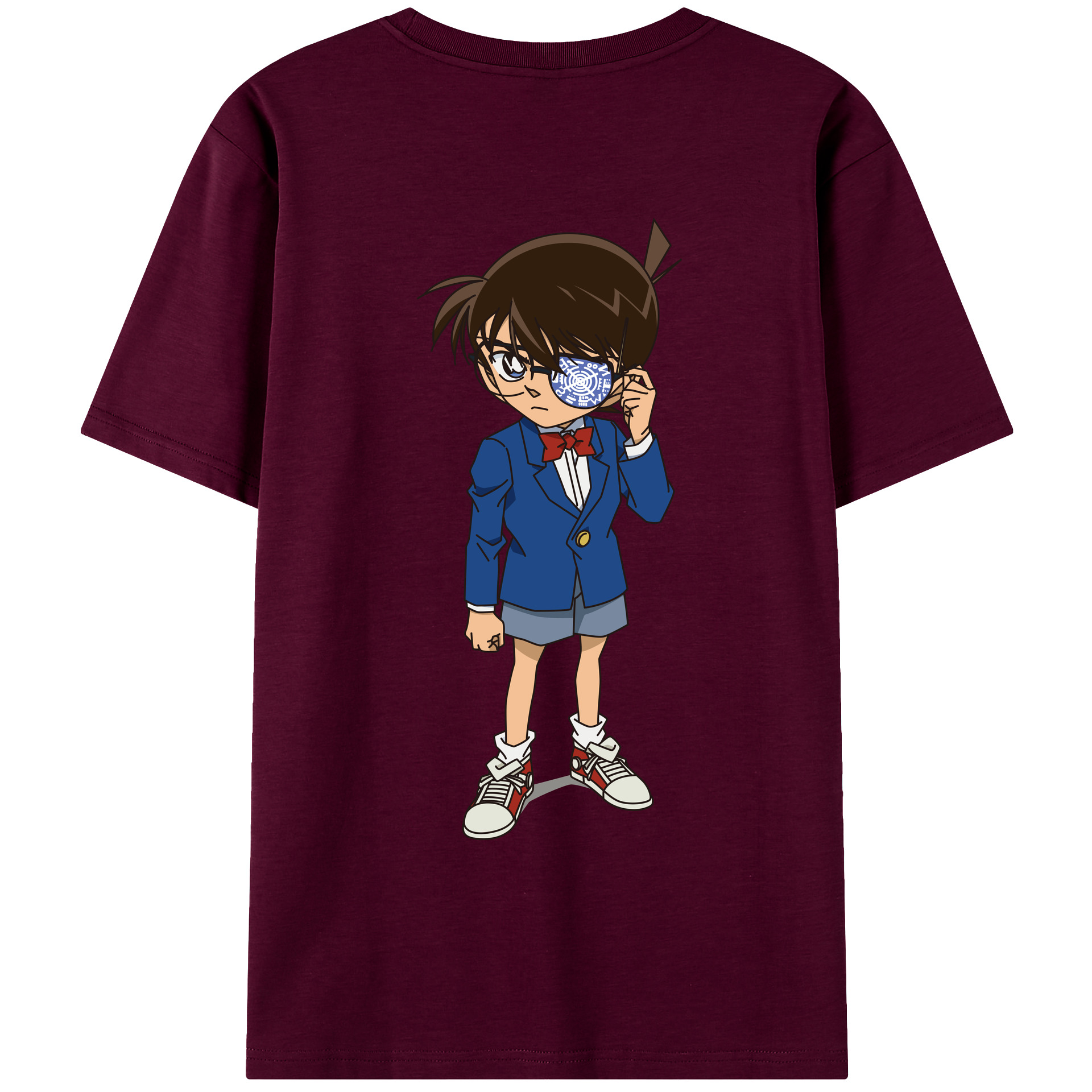 （画像用） 名探偵コナン 江戸川 コナン Detective Conan Conan Edogawa レディース半袖Tシャツ(バックプリント)